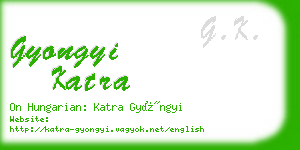 gyongyi katra business card